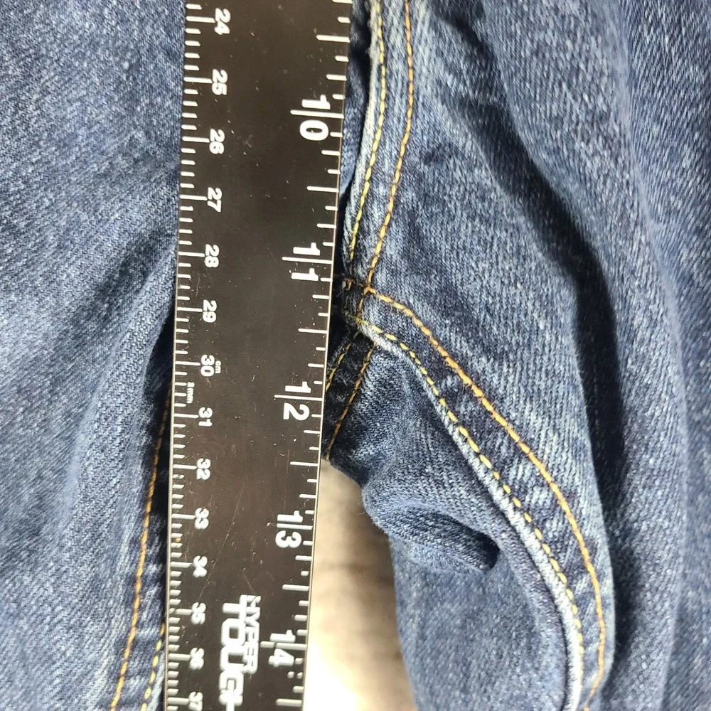 VTG Tommy Hilfiger Jeans Mens 34x32 Blue Straight Leg Utility‎ Denim MEXICO 02'